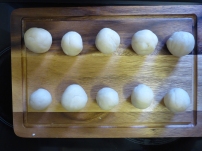 3. Divide the dough into balls